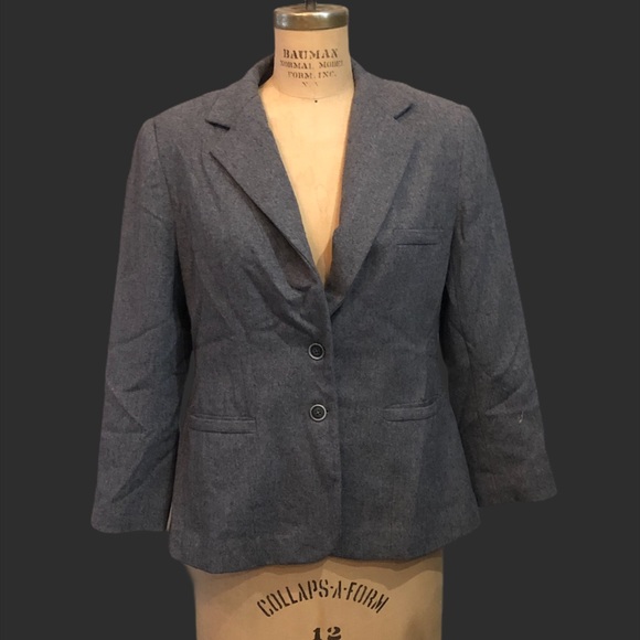 Vintage Pendleton oversized blazer gray wool women’s suit jacket - Picture 9 of 9